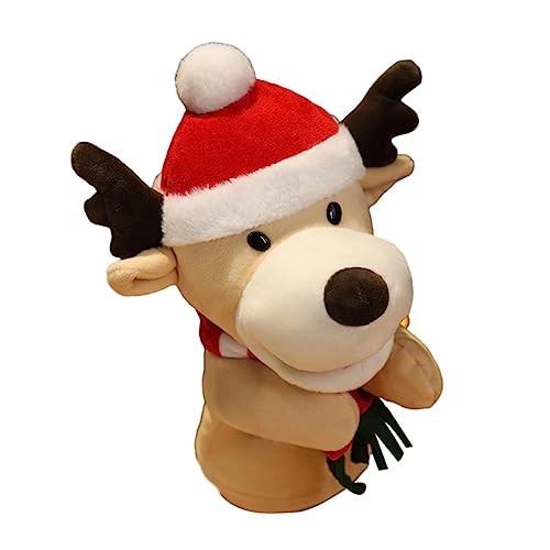 VANZACK 1Stück Weihnachts Fingerpuppen Niedliche Handpuppe Santa Claus Für Interaktives Puppenspielzeug Mit Hirschmotiv Weihnachtsthemen von VANZACK