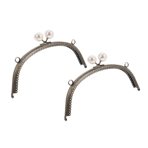 VANZACK 2 STÜCK Antiker Purse Replacement Clasps für Handtaschen mit Ergonomischem Gebogenem Metallrahmen Langlebig und Elegant als Taschenverschluss Zubehör zum Nähen und Basteln VANZACK 2 STÜCK Antiker Purse Replacement Clasps für Handtaschen mit Ergonomischem Gebogenem Metallrahmen Langlebig und Elegant als Taschenverschluss Zubehör zum Nähen und Basteln von VANZACK