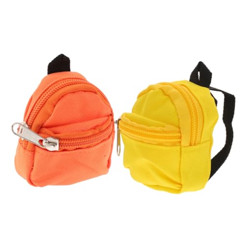 VANZACK 2 STÜCK Miniatur Puppen Rucksack Leichte Mini Dollhouse Accessoires Rucksack für Puppen Schulzubehör für Miniatur Puppenhaus Farblich Sortiert Orange und Gelb Fördert Kreativität VANZACK 2 STÜCK Miniatur Puppen Rucksack Leichte Mini Dollhouse Accessoires Rucksack für Puppen Schulzubehör für Miniatur Puppenhaus Farblich Sortiert Orange und Gelb Fördert Kreativität von VANZACK