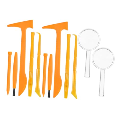 VANZACK 2 Sätze Ausgrabungswerkzeug Set mit Hammer Meißel Schaber Pinsel Teilig Archäologische Spielzeugwerkzeuge für Kreatives Forschen und Rollenspiele für Entdeckungen VANZACK 2 Sätze Ausgrabungswerkzeug Set mit Hammer Meißel Schaber Pinsel Teilig Archäologische Spielzeugwerkzeuge für Kreatives Forschen und Rollenspiele für Entdeckungen von VANZACK