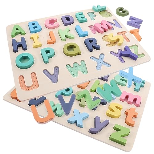 VANZACK 2 Sätze Buchstaben Puzzle für Lernspielzeug zur Frühen Logikförderung Pädagogisches Alphabet Brettspiel Handliches Lernspiel für Vorschulkinder Bunte Holzpuzzle zum Buchstaben VANZACK 2 Sätze Buchstaben Puzzle für Lernspielzeug zur Frühen Logikförderung Pädagogisches Alphabet Brettspiel Handliches Lernspiel für Vorschulkinder Bunte Holzpuzzle zum Buchstaben von VANZACK