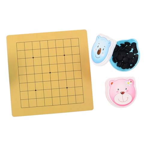 VANZACK 2 Sätze Go Spielset mit Doppelseitigem Holzbrett Niedliches Bär Schachschale Einzigartiges Go Spiel für Denkfähigkeiten und Spaß VANZACK 2 Sätze Go Spielset mit Doppelseitigem Holzbrett Niedliches Bär Schachschale Einzigartiges Go Spiel für Denkfähigkeiten und Spaß von VANZACK