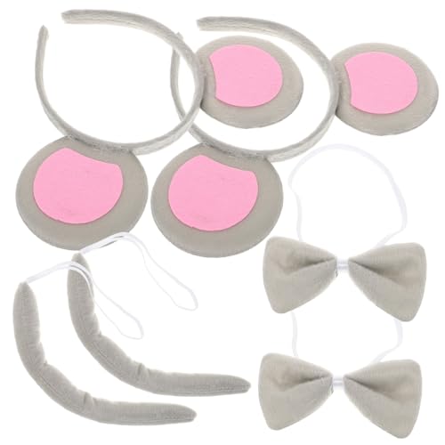 VANZACK 2 Sätze Halloween Kostüm Set mit Ohr Stirnband und Fliege Leichte Bequeme Tierkostüm Accessoires für Damen für Karneval Cosplay und Halloween VANZACK 2 Sätze Halloween Kostüm Set mit Ohr Stirnband und Fliege Leichte Bequeme Tierkostüm Accessoires für Damen für Karneval Cosplay und Halloween von VANZACK