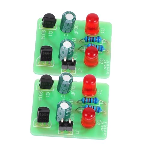 VANZACK 2 Sätze Lötübungsset für Anfänger DIY Elektronisches Schweißkit mit LED leuchten für Schulunterricht Wissenschaftliche Experimente und Praktische Elektronikprojekte von VANZACK
