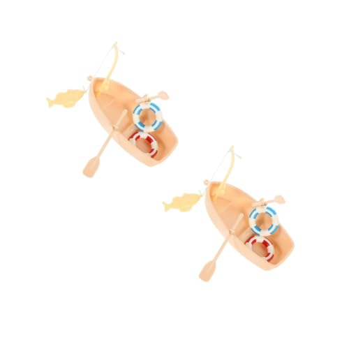 VANZACK 2 Sätze Micro Fishing Boat Miniatur Deko Set Detailliertes Puppenhaus Angelboot Modell Leichtes Kleines Ruderboot Zubehör für Mini Haus Stilvolle Miniatur Szene VANZACK 2 Sätze Micro Fishing Boat Miniatur Deko Set Detailliertes Puppenhaus Angelboot Modell Leichtes Kleines Ruderboot Zubehör für Mini Haus Stilvolle Miniatur Szene von VANZACK