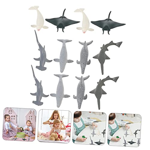 VANZACK 2 Sätze Mini Meerestiere Modelle Simulation Tiere Teiliges Lernspielzeug Realistische Tischdeko für Kinderzimmer und Frühkindliche Bildung von VANZACK