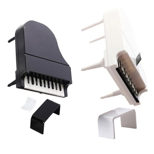 VANZACK 2 Sätze Miniatur Puppenhaus Klavier Modell Teilig Miniatur Musikinstrument Dekoration mit Hocker Detailreich Gestaltetes Mini Flügel Ornamentset für Puppenhaus Zubehör und VANZACK 2 Sätze Miniatur Puppenhaus Klavier Modell Teilig Miniatur Musikinstrument Dekoration mit Hocker Detailreich Gestaltetes Mini Flügel Ornamentset für Puppenhaus Zubehör und von VANZACK