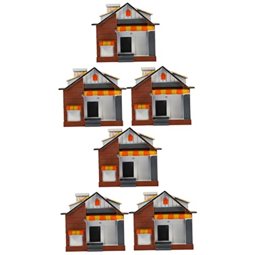 VANZACK 2 Sätze Miniaturhaus Hochwertigem Kunststoff Dekoration Für Sandtische Und Mikrolandschaften 3 Stücke * 2 VANZACK 2 Sätze Miniaturhaus Hochwertigem Kunststoff Dekoration Für Sandtische Und Mikrolandschaften 3 Stücke * 2 von VANZACK