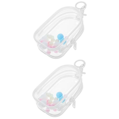 VANZACK 2 Sätze PVC Transparente Puppen Aufbewahrungstasche mit Stabilem Haken Kompakt und Langlebig Praktischer Schlüsselanhänger für Puppensammlung und Unterwegs VANZACK 2 Sätze PVC Transparente Puppen Aufbewahrungstasche mit Stabilem Haken Kompakt und Langlebig Praktischer Schlüsselanhänger für Puppensammlung und Unterwegs von VANZACK