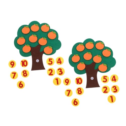 VANZACK 2 Sätze Teiliges Filz orangenbaum Interaktives Lernspielzeug zum Zählen Bunte Zahlenformen Kreatives Mathematikspielzeug für Kindergarten und Vorschule VANZACK 2 Sätze Teiliges Filz orangenbaum Interaktives Lernspielzeug zum Zählen Bunte Zahlenformen Kreatives Mathematikspielzeug für Kindergarten und Vorschule von VANZACK