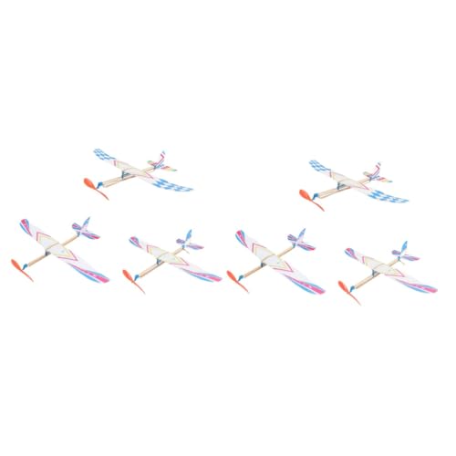 VANZACK 2 Sätze Teiliges Flugzeug Baukasten für Schüler Kleines Buntes Gummiband mit Vogel Design Leicht und Tragbar Pädagogisches Modell zur Spielerischen von Kindern Ab Jahren von VANZACK