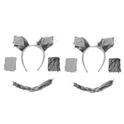 VANZACK 2 Sätze Wolf Kostüm Zubehör Tier Haarreif Flauschiger und Handschuhe für Halloween Cosplay Bühnenaufführungen Einzigartige Wolf Ohren und Dekorationen VANZACK 2 Sätze Wolf Kostüm Zubehör Tier Haarreif Flauschiger und Handschuhe für Halloween Cosplay Bühnenaufführungen Einzigartige Wolf Ohren und Dekorationen von VANZACK