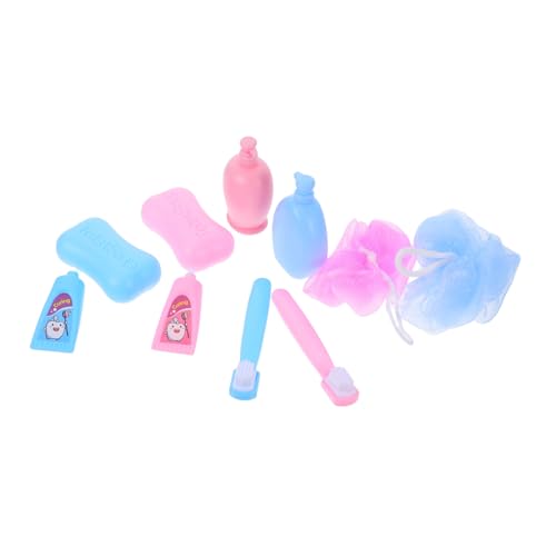VANZACK 2 Satz Mini Badezimmer Spielset für Puppen mit Miniatur Zahnbürste und Toilette Langlebiges Puppenzubehör für Kreatives Rollenspiel und Feinmotorikentwicklung VANZACK 2 Satz Mini Badezimmer Spielset für Puppen mit Miniatur Zahnbürste und Toilette Langlebiges Puppenzubehör für Kreatives Rollenspiel und Feinmotorikentwicklung von VANZACK