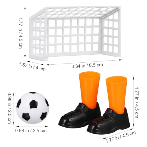 VANZACK 2 Satz Mini Finger Puppets Fußballspiel Set Tragbares mit und Schuhen Interaktives Partyspiel für Kompakt und Handlich für Fußballfans und Reisespaß von VANZACK