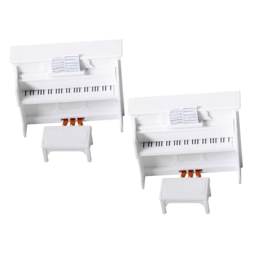 VANZACK 2 Sets Miniatur-standklavier Mit Hocker: Puppenhausmöbel, Mini-Klavier Für Mini-hausszenen-Requisiten, Kleines Instrument Für Rollenspiele Für Kinder VANZACK 2 Sets Miniatur-standklavier Mit Hocker: Puppenhausmöbel, Mini-Klavier Für Mini-hausszenen-Requisiten, Kleines Instrument Für Rollenspiele Für Kinder von VANZACK