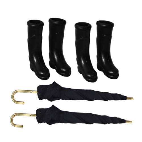 VANZACK 2 Sets Regenstiefel Und Regenschirmmodelle: Realistisches Miniatur-puppenhauszubehör Für Immersives Spielen Zur Dekoration Von Tiny Houses VANZACK 2 Sets Regenstiefel Und Regenschirmmodelle: Realistisches Miniatur-puppenhauszubehör Für Immersives Spielen Zur Dekoration Von Tiny Houses von VANZACK
