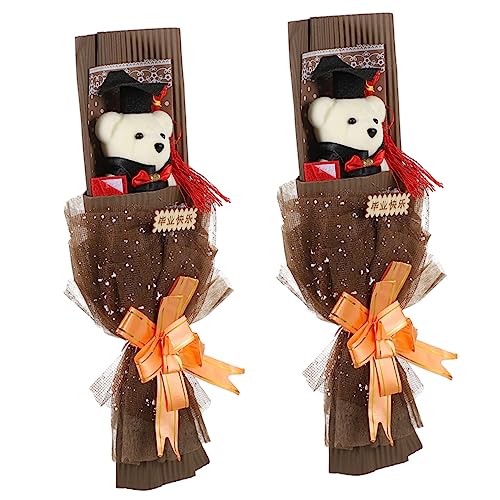 VANZACK 2 Stck Graduationsbär Bouquet Teiliges Cartoon Kuscheltier mit Blumenmotiv Niedlicher Abschlussbär für Partydekoration Perfektes für Kleine Schüler und Abschiedsgeschenke VANZACK 2 Stck Graduationsbär Bouquet Teiliges Cartoon Kuscheltier mit Blumenmotiv Niedlicher Abschlussbär für Partydekoration Perfektes für Kleine Schüler und Abschiedsgeschenke von VANZACK