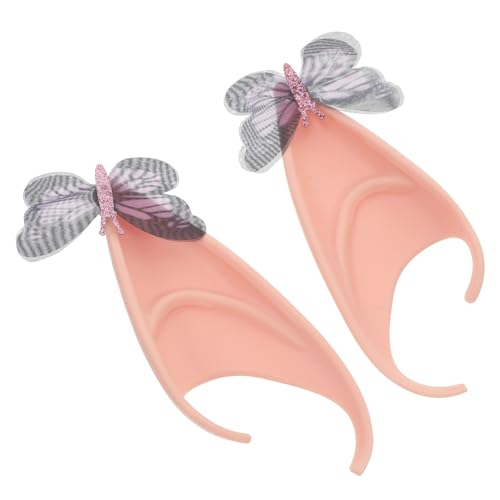 VANZACK 2 Stück Cosplay Elfenohren Schwarze Schmetterling Fairy Ears Langlebig Hautfreundlich Realistisch für Halloween Karneval Kostüm Party und Bühnenauftritte VANZACK 2 Stück Cosplay Elfenohren Schwarze Schmetterling Fairy Ears Langlebig Hautfreundlich Realistisch für Halloween Karneval Kostüm Party und Bühnenauftritte von VANZACK