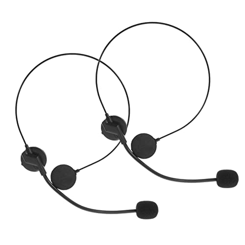 VANZACK 2 Stück Cosplay Mikrofon Headset Realistische Requisiten für Kostüme Party Accessoires für Auftritte und Rollenspiele von VANZACK