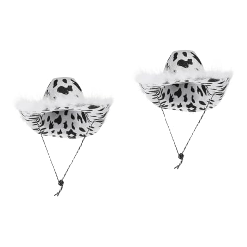 VANZACK 2 Stück Cowgirl Hut Frauen Kostüm Accessoire für Faschingspartys Langlebig Einheitsgröße für Wild Halloween und Cosplay VANZACK 2 Stück Cowgirl Hut Frauen Kostüm Accessoire für Faschingspartys Langlebig Einheitsgröße für Wild Halloween und Cosplay von VANZACK