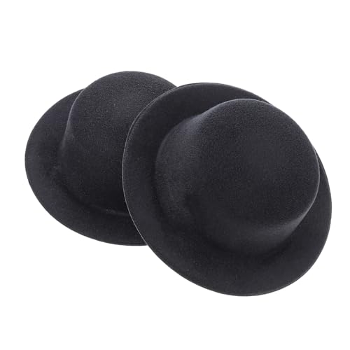 VANZACK 2 Stück DIY Kleine Handgefertigte Mini Hüte Schwarze Filzmaterial Haarspangen Zubehör für Formelle Kopfbedeckungen und Kreative Bastelprojekte VANZACK 2 Stück DIY Kleine Handgefertigte Mini Hüte Schwarze Filzmaterial Haarspangen Zubehör für Formelle Kopfbedeckungen und Kreative Bastelprojekte von VANZACK