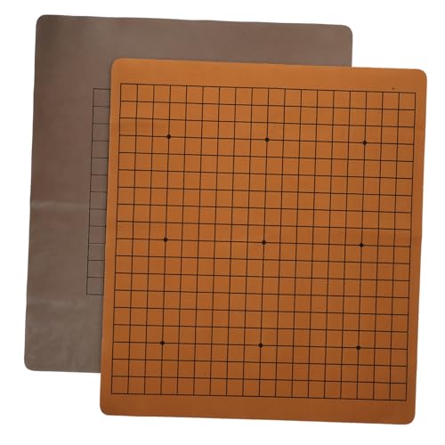VANZACK 2 Stück Doppelseitiges Gobang Schachbrett PU Leder Weiches Faltbares Go Spielbrett Kompaktes Schachspiel Zubehör für Reise und Freizeit Zufällige Farbe VANZACK 2 Stück Doppelseitiges Gobang Schachbrett PU Leder Weiches Faltbares Go Spielbrett Kompaktes Schachspiel Zubehör für Reise und Freizeit Zufällige Farbe von VANZACK