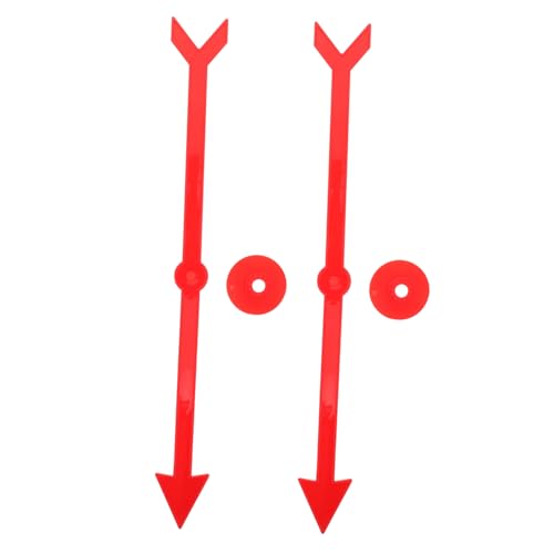 VANZACK 2 Stück Drehteller Zeiger Zubehör Spinnrad Für Preise Brettspiel Zubehör Lehrmaterial Spinnrad Rotationspfeil Requisiten Weihnachts Gewinnrad Kunststoff Rot von VANZACK