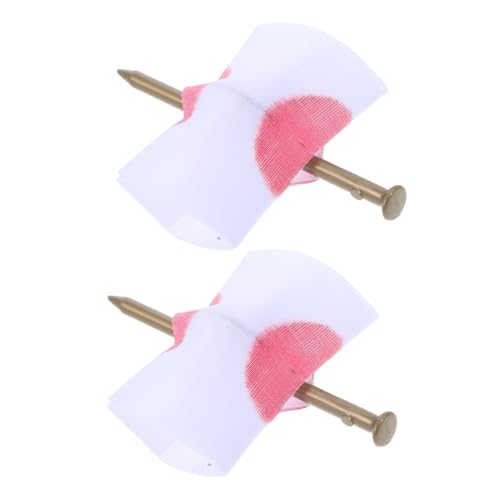 VANZACK 2 Stück Fingernagel Kinderstreich Halloween Streiche Requisiten Nägel Durch Finger Streich Trick Kinderstreich Kleine Hände Streich Requisiten Gruseliges von VANZACK