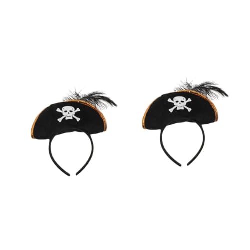 VANZACK 2 Stück Halloween Piraten Haarband Muster Stirnband Piraten Kopfschmuck für Damen und Cosplay Party Zubehör aus Vliesstoff für Mottopartys und Kostüme VANZACK 2 Stück Halloween Piraten Haarband Muster Stirnband Piraten Kopfschmuck für Damen und Cosplay Party Zubehör aus Vliesstoff für Mottopartys und Kostüme von VANZACK