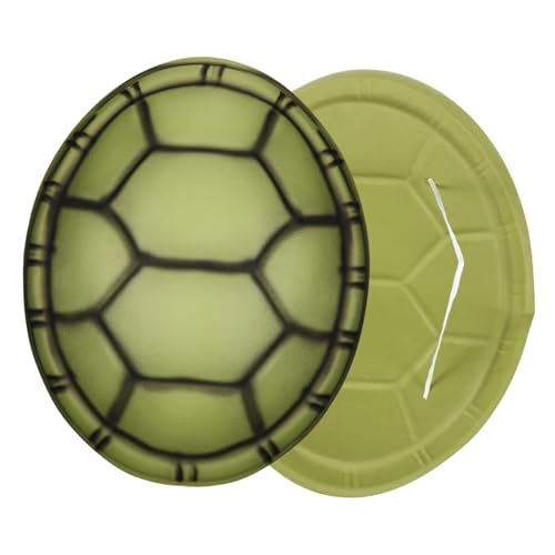 VANZACK 2 Stück Halloween Schildkrötenpanzer Cosplay Requisiten Eva Kostüm für Erwachsene und Leichtes Hautfreundliches Material mit Elastischem Band für Halloween und Themenpartys von VANZACK