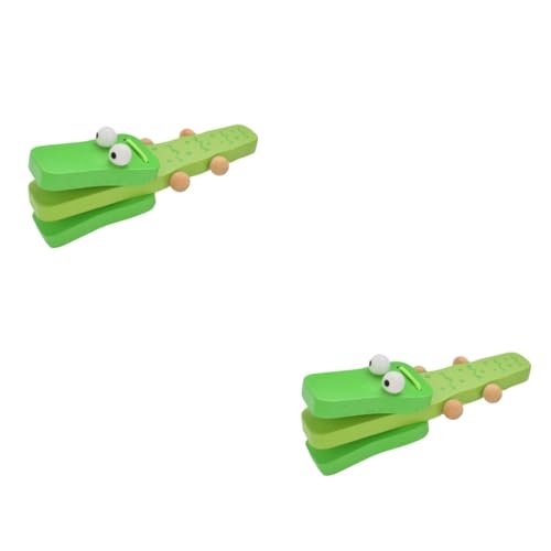 VANZACK 2 Stück Holz Kastagnetten Krokodil Design Bunte Percussion Musikalisches Lernspielzeug Fördert Hörfähigkeit und Fantasie für Mädchen Jungen VANZACK 2 Stück Holz Kastagnetten Krokodil Design Bunte Percussion Musikalisches Lernspielzeug Fördert Hörfähigkeit und Fantasie für Mädchen Jungen von VANZACK