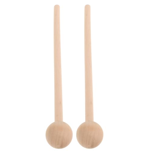 VANZACK 2 Stück Holzschlägel Orff Percussion Sticks mit Rundkopf für Xylophon Glockenspiel Musikspielzeug Sicher Kindgerecht Fördert Rhythmus Kreativität von VANZACK