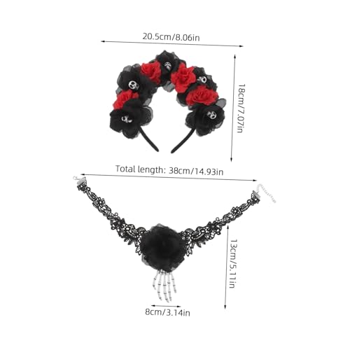 VANZACK 2 Stück Kostüm Stirnbänder Gruseliges Stirnband Totenkopf Kopfbedeckung Halloween Accessoires Für Frauen Halloween Kopfbedeckung Haar Accessoires VANZACK 2 Stück Kostüm Stirnbänder Gruseliges Stirnband Totenkopf Kopfbedeckung Halloween Accessoires Für Frauen Halloween Kopfbedeckung Haar Accessoires von VANZACK