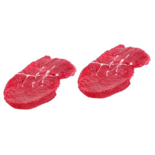 VANZACK 2 Stück Künstliches Steak Modell Steak Dekoration Realistische Fleischscheibe Requisite für Küche Restaurant Tischdeko Leicht und Kompakt VANZACK 2 Stück Künstliches Steak Modell Steak Dekoration Realistische Fleischscheibe Requisite für Küche Restaurant Tischdeko Leicht und Kompakt von VANZACK