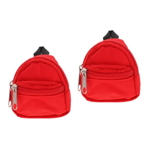 VANZACK 2 Stück Mini Rucksack für Puppen Dekorativer Polyester Schulrucksack Strapazierfähiger Mini Doll Backpack Tragbares Puppenzubehör Detailreiches für Puppendekoration VANZACK 2 Stück Mini Rucksack für Puppen Dekorativer Polyester Schulrucksack Strapazierfähiger Mini Doll Backpack Tragbares Puppenzubehör Detailreiches für Puppendekoration von VANZACK