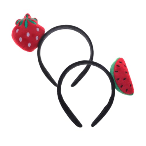 VANZACK 2 Stück Obst Stirnbänder Lustiger Haarreifen mit Wassermelonen und Erdbeer Design für Sommerfeste und Partys Bequem und Stylisch Perfektes Accessoire für Frauen VANZACK 2 Stück Obst Stirnbänder Lustiger Haarreifen mit Wassermelonen und Erdbeer Design für Sommerfeste und Partys Bequem und Stylisch Perfektes Accessoire für Frauen von VANZACK