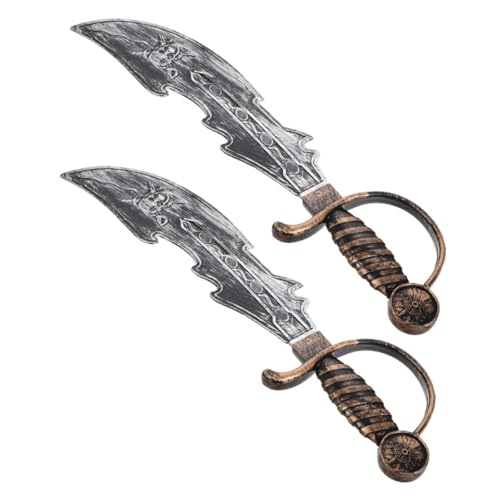 VANZACK 2 Stück Piratenmachete Plastisches Römisches Kostüm Requisite Cosplay Prop Ritterspielzeugschwert Halloween Kostümschwert Piratenschwert -stütze Plastik VANZACK 2 Stück Piratenmachete Plastisches Römisches Kostüm Requisite Cosplay Prop Ritterspielzeugschwert Halloween Kostümschwert Piratenschwert -stütze Plastik von VANZACK