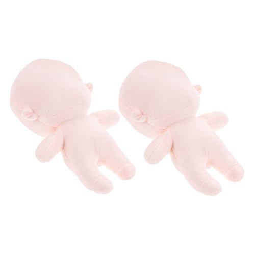 VANZACK 2 Stück Plüschpuppe mit Skelettrahmen und Glatter Oberfläche Niedlich und Blank zum DIY Basteln Kleines Weiches Stofftier für Teens Detailreich Verarbeitet Zuverlässiges Finish von VANZACK