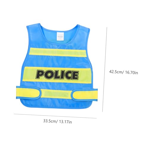 VANZACK 2 Stück Polizei Weste aus Weichem Stoff Bequem und Einfach Anzuziehen für Fasching Rollenspiele und Karneval Fördert Kreativität und Fantasievolles bei Jungen und Mädchen VANZACK 2 Stück Polizei Weste aus Weichem Stoff Bequem und Einfach Anzuziehen für Fasching Rollenspiele und Karneval Fördert Kreativität und Fantasievolles bei Jungen und Mädchen von VANZACK
