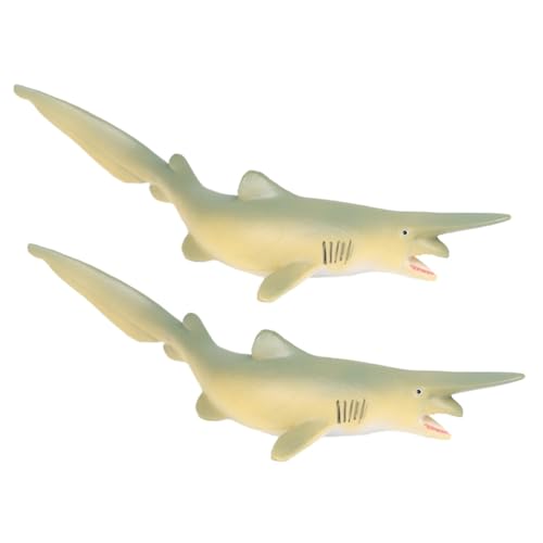VANZACK 2 Stück Realistische Figur Simulation Tierfigur Deko und Lernspielzeug für Detailgetreues Modell für Garten Schreibtisch und Pflanzen Pädagogisches Meerestier Tierfiguren von VANZACK