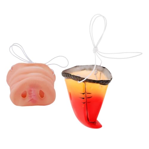 VANZACK 2 Stück Realistische Papageien Schweinenase aus Leichtes Cosplay Kostümzubehör für Halloween und Fasching Komfortabel und Detailgetreu für Tierkostüme und Partydekoration VANZACK 2 Stück Realistische Papageien Schweinenase aus Leichtes Cosplay Kostümzubehör für Halloween und Fasching Komfortabel und Detailgetreu für Tierkostüme und Partydekoration von VANZACK