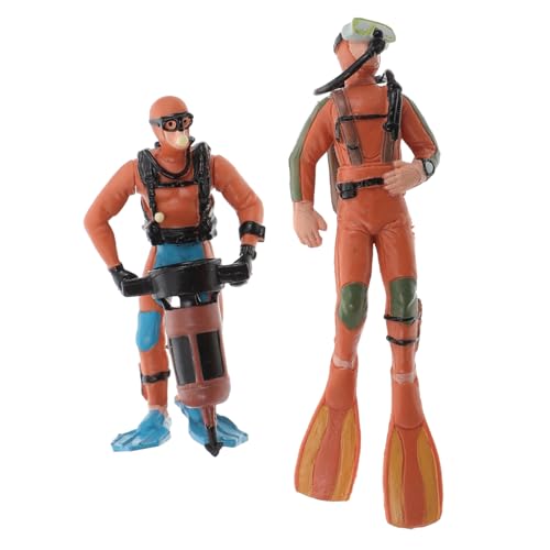 VANZACK 2 Stück Realistische Taucher Modelle Dekorative Figuren für Unterwasserlandschaften und Spielzeugzwecke für Zuhause und Büro VANZACK 2 Stück Realistische Taucher Modelle Dekorative Figuren für Unterwasserlandschaften und Spielzeugzwecke für Zuhause und Büro von VANZACK
