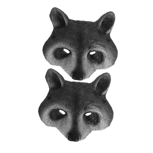 VANZACK 2 Stück Realistische Waschbär Halbgesicht Tiermaske aus Pu-schaum Verstellbar für Halloween Kostüm Karneval Cosplay und Verkleidung für Erwachsene und Jugendliche VANZACK 2 Stück Realistische Waschbär Halbgesicht Tiermaske aus Pu-schaum Verstellbar für Halloween Kostüm Karneval Cosplay und Verkleidung für Erwachsene und Jugendliche von VANZACK