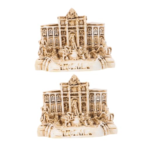 VANZACK 2 Stück Römisches Wunschbecken Modell Italienisches Reise Souvenir Aquarium Architektur Antikes Architektur Antikes Architektur Ornament Trevi Brunnen VANZACK 2 Stück Römisches Wunschbecken Modell Italienisches Reise Souvenir Aquarium Architektur Antikes Architektur Antikes Architektur Ornament Trevi Brunnen von VANZACK