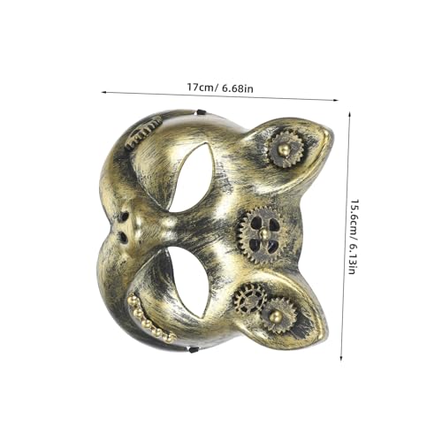 VANZACK 2 Stück Steampunk Maske Katzen Fuchs designs Leichte Halbe Gesichtsmaske mit Filigranen Details Vielseitig für Cosplay Halloween Maskenball Bühnenauftritte und Steampunk partys VANZACK 2 Stück Steampunk Maske Katzen Fuchs designs Leichte Halbe Gesichtsmaske mit Filigranen Details Vielseitig für Cosplay Halloween Maskenball Bühnenauftritte und Steampunk partys von VANZACK