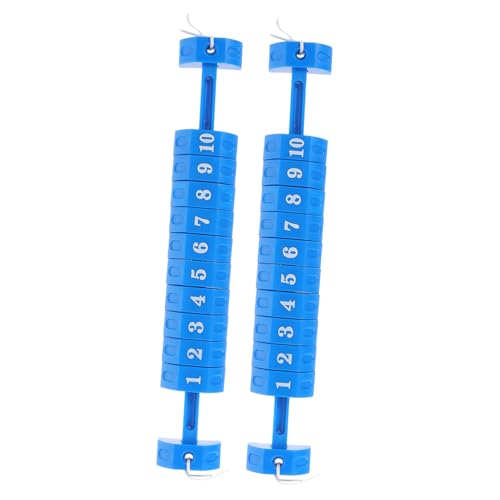 VANZACK 2 Stück Tabellentorschütze Tischfußball-Punktzähler Tischfußball-Punktezähler Kicker-Punktezähler Tischfussball Foosball Punktemarker Tischfußball-Scorekeeper Kunststoff PP Blue von VANZACK
