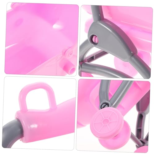 VANZACK 2 Stück Teiliges Babywagen Realistische Kunststoff Puppenwagen für Pädagogisches Rollenspiel Zubehör Rosa als für Geburtstage VANZACK 2 Stück Teiliges Babywagen Realistische Kunststoff Puppenwagen für Pädagogisches Rollenspiel Zubehör Rosa als für Geburtstage von VANZACK