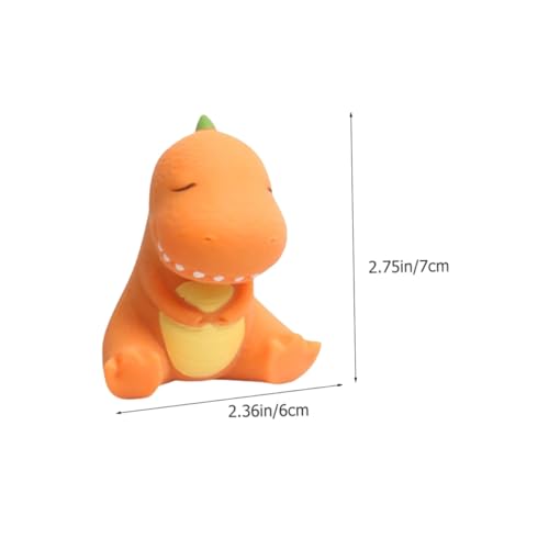 VANZACK 2 Stück Teiliges Dinosaurier Stressball Dehnbares und Quetschbares Zappelspielzeug für Beruhigendes zur Druckentlastung Bunte Cartoon Figuren für Partyspaß und Zufällige Farbe von VANZACK