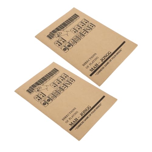 VANZACK 2 Stück Teiliges Mahjong Anleitungshandbuch mit Detaillierten Regeln und Profi Tipps für Anfänger und Fortgeschrittene Umfassender Chinesischer Mahjong Lernführer für Gruppen und von VANZACK