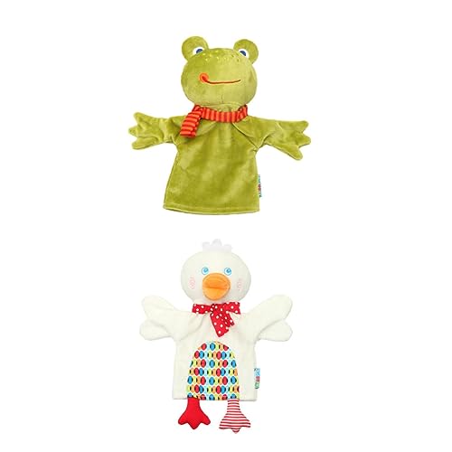 VANZACK 2 Stück Teiliges Niedliche Tier Handpuppen Frosch und Ente Weiches Plüschtier für Interaktives Eltern Junge Mädchen Fantasie und Erzählfähigkeiten VANZACK 2 Stück Teiliges Niedliche Tier Handpuppen Frosch und Ente Weiches Plüschtier für Interaktives Eltern Junge Mädchen Fantasie und Erzählfähigkeiten von VANZACK